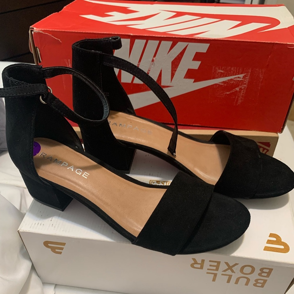 black velvet heels